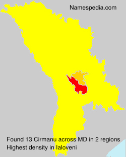 Surname Cirmanu in Moldova Surname Cirmanu in Moldova