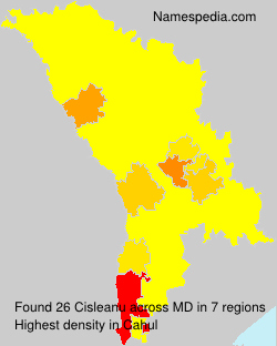 Surname Cisleanu in Moldova Surname Cisleanu in Moldova