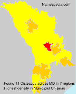 Surname Cisteacov in Moldova Surname Cisteacov in Moldova