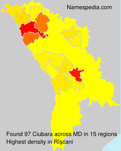 Surname Ciubara in Moldova Surname Ciubara in Moldova