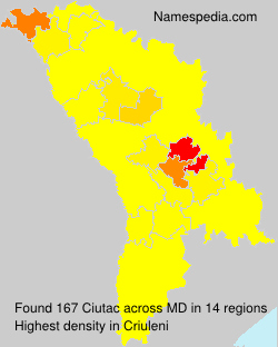 Surname Ciutac in Moldova Surname Ciutac in Moldova