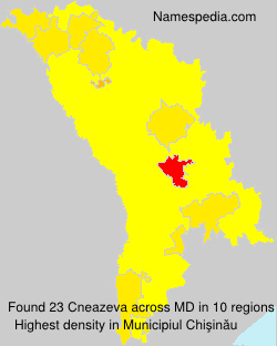 Surname Cneazeva in Moldova
