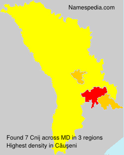 Surname Cnij in Moldova