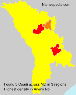 Surname Coadi in Moldova Surname Coadi in Moldova