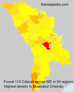 Surname Cobzari in Moldova Surname Cobzari in Moldova