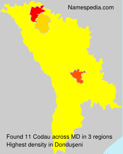 Surname Codau in Moldova Surname Codau in Moldova