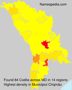 Surname Codita in Moldova Surname Codita in Moldova