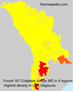 Surname Codjebas in Moldova Surname Codjebas in Moldova