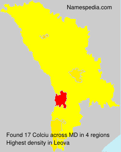 Surname Colciu in Moldova Surname Colciu in Moldova