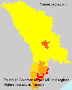 Surname Coloman in Moldova Surname Coloman in Moldova