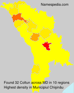 Surname Coltun in Moldova Surname Coltun in Moldova