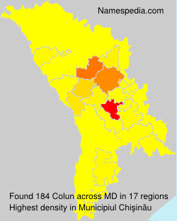 Surname Colun in Moldova Surname Colun in Moldova