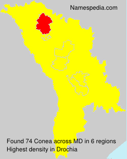 Surname Conea in Moldova Surname Conea in Moldova