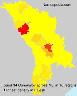 Surname Conovalov in Moldova Surname Conovalov in Moldova
