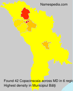 Surname Copacinscaia in Moldova Surname Copacinscaia in Moldova