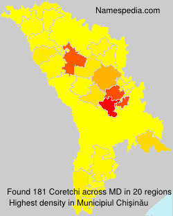 Surname Coretchi in Moldova Surname Coretchi in Moldova