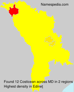 Surname Costicean in Moldova Surname Costicean in Moldova