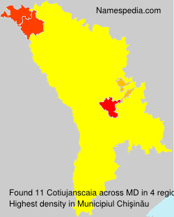 Surname Cotiujanscaia in Moldova Surname Cotiujanscaia in Moldova
