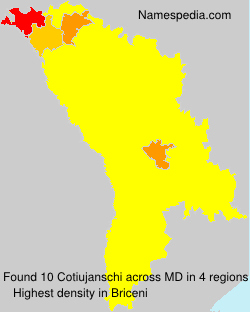 Surname Cotiujanschi in Moldova Surname Cotiujanschi in Moldova