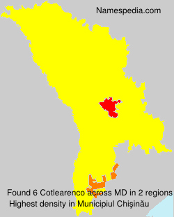 Surname Cotlearenco in Moldova Surname Cotlearenco in Moldova