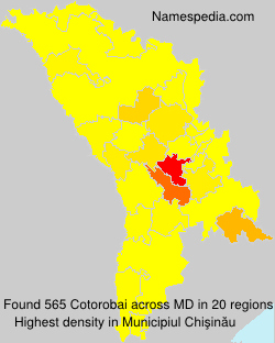 Surname Cotorobai in Moldova Surname Cotorobai in Moldova
