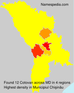 Surname Cotovan in Moldova Surname Cotovan in Moldova