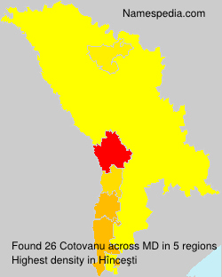 Surname Cotovanu in Moldova Surname Cotovanu in Moldova