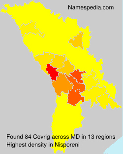 Surname Covrig in Moldova Surname Covrig in Moldova
