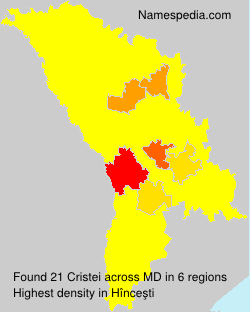 Surname Cristei in Moldova Surname Cristei in Moldova