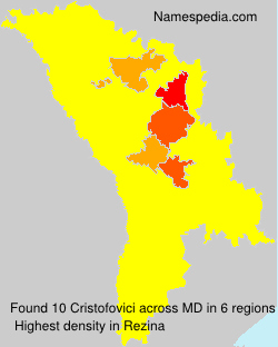 Surname Cristofovici in Moldova Surname Cristofovici in Moldova
