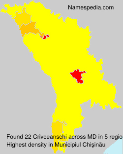 Surname Crivceanschi in Moldova Surname Crivceanschi in Moldova