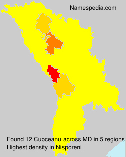 Surname Cupceanu in Moldova Surname Cupceanu in Moldova