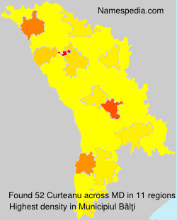 Surname Curteanu in Moldova Surname Curteanu in Moldova
