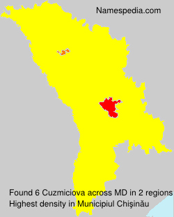 Surname Cuzmiciova in Moldova