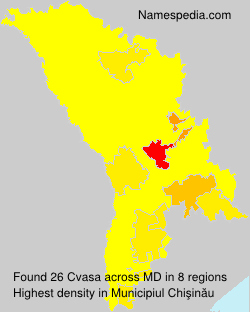 Surname Cvasa in Moldova Surname Cvasa in Moldova