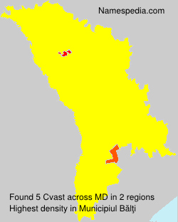 Surname Cvast in Moldova Surname Cvast in Moldova