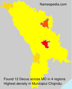 Surname Decus in Moldova Surname Decus in Moldova