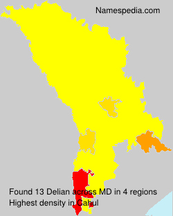 Surname Delian in Moldova Surname Delian in Moldova