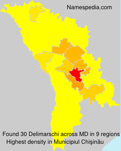 Surname Delimarschi in Moldova Surname Delimarschi in Moldova