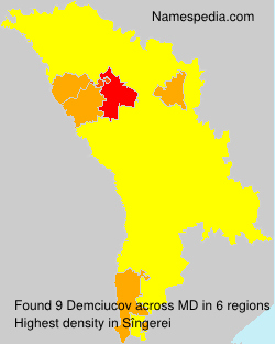 Surname Demciucov in Moldova Surname Demciucov in Moldova