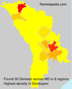 Surname Demean in Moldova Surname Demean in Moldova