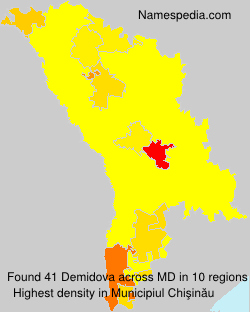 Surname Demidova in Moldova Surname Demidova in Moldova