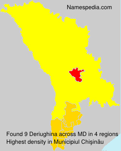 Surname Deriughina in Moldova Surname Deriughina in Moldova