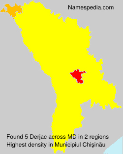 Surname Derjac in Moldova Surname Derjac in Moldova