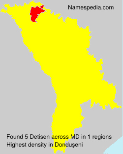 Surname Detisen in Moldova Surname Detisen in Moldova