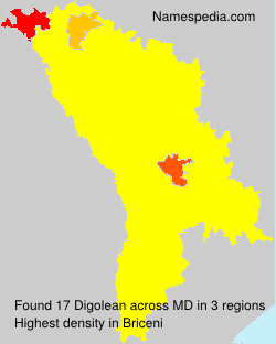 Surname Digolean in Moldova Surname Digolean in Moldova