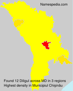 Surname Diligul in Moldova