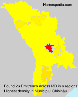 Surname Dmitrenco in Moldova