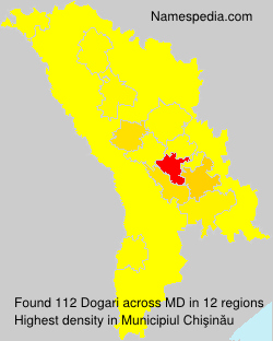 Surname Dogari in Moldova Surname Dogari in Moldova