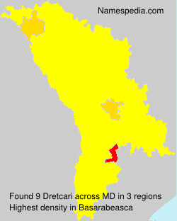 Surname Dretcari in Moldova Surname Dretcari in Moldova